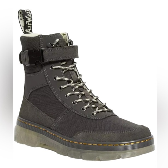 Dr. Martens Mens Combs Tech Iced Gunmetal Soho Boots Size 8 - Picture 3 of 11